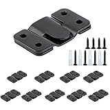 10組セット 金具 フォトフレーム 額縁 壁掛け 額縁吊金具 Zクリップインターロック設計 ステンレス製 壁掛けフック 連結フォトフレームブラケット 吊り下げ金具 額縁フック 壁掛け フック 掛け時計 絵画 額縁 時計 吊り下げ金具 写真フレーム 装飾アイテム 鏡固定 木製工芸品 掛け服掛けに適用 目立たない 石膏ボード・木壁対応 安全耐荷重20KG ブラック5.4×3cm