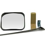 ホップ カーブミラー ガレージミラー 角型23cm×19cm HP-角20ベルトS グレー 日本製