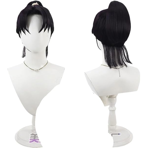 忍たま乱太郎 潮江文次郎 ウィッグ コスプレ コスプレ耐熱ウィッグ オーダー キャラクター造形ウィッグ ダーク