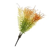 B Baosity 人工ボストンファーン　葉　植物　ホーム　ウェディング　パーティ　装飾　全2色　　 - 赤