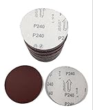 Mignon Lapin えらべる 17種類 マジック サンドペーパー ディスク サンダー 用 125mm 100枚 セット 穴なし (12 #240)