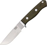 Bark River Gameskeeper固定刃ナイフ、グリーンハンドル