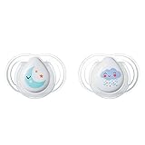 1パック2 Tommee Tippee 夜の時間 0-2 M個のおしゃぶり (ムーン＆スターズ/クラウド), Tommee Tippee 0-2 M Night Time Soother, 2 per