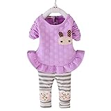 EFZQ SHIRT ベビー・ガールズ US サイズ: XL/100(Advice 2-3 years) カラー: パープル