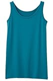 Angeliebe エンジェリーベ ストレッチ タンク トップ L ブルー グリーン
