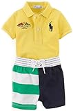 ポロ ラルフローレン POLO RALPH LAUREN ビックポニー上下セット3-9ヶ月 3M BPイエロー上下セット [Baby Product]