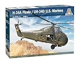 プラッツ イタレリ 1/48 アメリカ H-34A パイレーツ/アメリカ海兵隊 UH-34D プラモデル IT2776 (ヘリコプター)