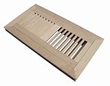 WELLAND® 4 Inch x 12 Inch Maple Hardwood Vent Floor Register Flush Mount Unfinished [並行輸入品]