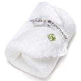 (カシウェア)kashwere ベビーブランケット 単色＆キャップ SOLID BABY BLANKET W/CAP bb-63c-01-30 WHITE 78cm×78cm [並行輸入品]