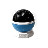 Simplyシルバー – Cosmos Star Sky MoonプロジェクタLED超明るい夜ランプ3モードUSBブルー
