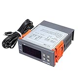 温度コントローラー，SODIAL(R)220VデジタルSTC-1000温度コントローラー　サーモスタットレギュレータ+センサープローブ