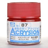 GSIクレオス アクリジョン メタリックレッド 10ml 模型用塗料 N87