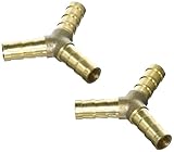 uxcell　クイック継手　Yシェイプ　ファストジョイント　空気圧継手 エア空気圧　コネクタ 8mm － 8mm　2個入り