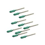 JINTONG ゴム砥石 2.35mmシャンク コーン ヘッド セラミック 研磨 マウント10個入り