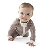 baby deedee 1 Piece Long Sleeve Footless Romper, Heather Mocha, 6-12 Months by baby deedee