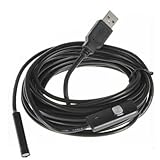 内視鏡，SODIAL(R)7MをLED、USB内視鏡ボアスコープ検査ビデオカメラルーペ５M防水