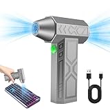 ITEFDTUTNE 電動エアダスター52m/sを超える暴風 超強力 ブロワー 洗車 4段階風力調整 過熱保護 135000RPM