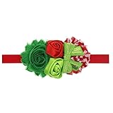 Zhhlinyuan ベビー小物 Baby Girls ヘアアクセサリ Toddler Kids Christmas/Photography Pops/Costume/Party Embroidery