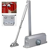 65 – 85 kgシルバーアルミニウムCommercialドアCloser 2つ独立バルブコントロール