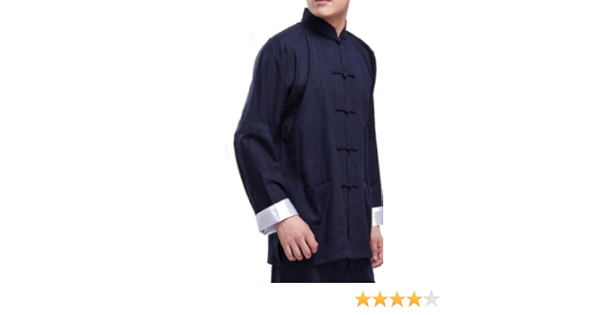 Amazon ルイスロウ Louis Roe 太極拳服 カンフー道着 上下セット Navy Xl ルイスロウ Louis Roe 古武術