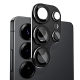 レンズカバー Samsung Galaxy S25 Ultra用 カメラフィルム アルミ合金製 9H強化ガラス 傷防止 レンズ保護 耐衝撃 S25 Ultra用 カメラ保護 高透過率 黒縁取り 露出オーバー防止 カメラレンズプロテクター ブラック