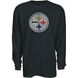 ピッツバーグスティーラーズリーボックサイズMedium Long Sleeve ThermalワッフルT – シャツ