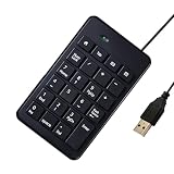 USBテンキーパッド 10キー USBキーパッド テンパッド ポータブル スリム ミニ 数字パッド 有線キーボード ノートパソコン デスクトップ コンピューター PC Surface Pro ノートブック 計算 ChromBook オフィス 旅行 自宅 23キーパッド