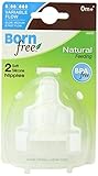 Born Free BPA-Free Variable Flow Silicone Nipples 0+ Month [並行輸入品]