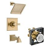 Delta Delta KTSDDR-T14451-CZ Dryden Tub/Shower Kit Pressure-Balance Single-Function Cartridge, Champ