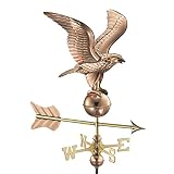 Good Directions Eagle Polished Copper Garden Weathervane