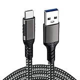 USB-C & USB-A 3.1(Gen2) ケーブル 2m Popolier【10Gbpsデータ転送/3A 60W高速充電】USB3.1 Gen2 ケーブル USB-A to USB-C ケーブル 高耐久ナイロン スマートフォン、タブレット、ノートパソコンのタイプｃ機種に対応