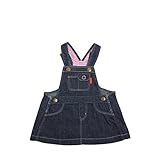 [ミキハウス] MIKIHOUSE デニム ジャンパースカート 〈S-M（70cm-90cm）〉 10-1815-785 インディゴブルー M(80-90cm)