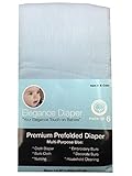 Elegance Diaper, Prefold Cloth Diaper Regular 4x6x4 100% Cotton (BLUE) by Elegance Diaper