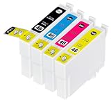 【ノーブランド品】(4 色セット) Epson IC46 IC4CL42 ICBK42 ICBK46 ICC46 ICM46 ICY46 PX-101 PX-401A PX-402A PX-501A PX-A620 PX-A640 PX-A720 PX-A740 PX-FA700 PX-V780 【互換インクカートリッジ 】