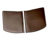 TOYOTA ハリアー80系 専用設計 Bピラーパッド(運転席/助手席セット) (ブラウン合皮,赤ステッチ)