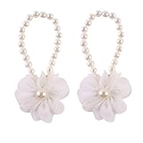 Elevin(TM) Fashion Beautiful Pearl Chiffon Barefoot Toddler Baby Foot Flower Anklet (D) by Elevin(TM