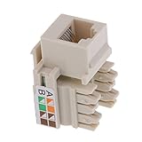 Fenteer RJ45キーストーン　Cat5eジャック　モジュール