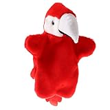 Baosity 4カラー ぬいぐるみ ハンドパペット 人形劇用 親子パペット 手踊り パペットおもちゃ 知育小道具 幼稚園 教育玩具 - オウム