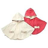 Lily ivory (リリー アイボリー ) ２ＷＡＹマント (70～90cm) キムラタンの子供服 (71639-173) オフホワイト 70～90