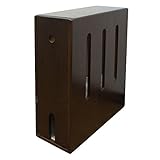 クロシオ ルーター&amp;タップ収納 幅14cm ブラウン ルーター収納ラック モデム収納 064840