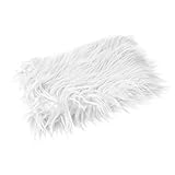 EBTOYS Baby Photography Props Fur Quilt Photographic Mat Newborn Photography Wraps Blanket-White [並行