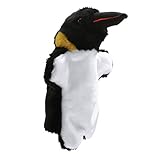 Domybestハンドパペット　ぬいぐるみ　おもちゃ　手踊り　動物　アニマル　子供　布製 知育玩具　ごっこ遊び　童話　物語　人形劇　想像力を育てる　多種類選択可能 (ペンギン)