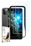 叶kanae カナエ iPhone11 Pro Max 用/iPhoneXS Max 用 ガラスフィルム 強化ガラス 気泡レス 保護フィルム フィルム ブルーライトカット 液晶保護フィルム 2枚入り