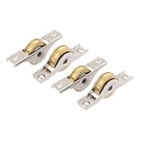 DealMuxキャビネットドアのホイールアクスル26ミリメートルローラー窓サッシ滑車4本をスライディング