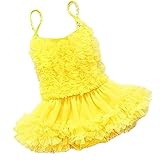 (オルル) OLULU キッズ 水着 女の子 ワンピース ビキニ 半袖 スイミング つなぎビキニ 110 130 100 120　80 イエロー