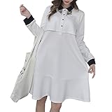 レディース マタニティワンピース 長袖 細見せ 体型カバー 柔らか ロング 授乳口付き 授乳服 産前 産後 妊婦服 ゆったり 楽ちん