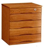 卓上 ミニチェスト 5段 コンパクトチェスト 木製 整理箱 書類ケース