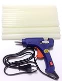 グルーガンのプロ小型グルーガン 溶融グルースティック30本付　強力粘着　接着剤　スイッチ付き高温タイプDIYに 工作に プラスチック用グルーガン ブラック