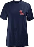 NCAAミシシッピOle Miss Rebels Junior 's快適色半袖Tシャツ、XL、海軍