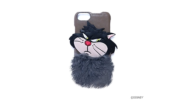 Amazon Co Jp アコモデ Disney ディズニー ダイカットパッチ Iphoneケース ルシファー チェシャ猫 D St251 Iphone6 6s 7 8対応 ブラック シューズ バッグ